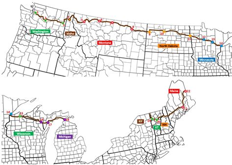 22 Cities on U.S. Route 2 (A Dots on a Map Quiz) - By purplebackpack89