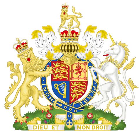 Royal Coat of Arms of the United Kingdom - Honi soit qui mal y pense - Wikipedia | Coat of arms ...