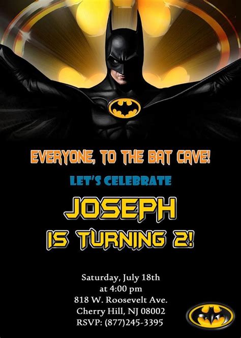 Free Batman Invitation Template Inspirational 25 Best Ideas About ...