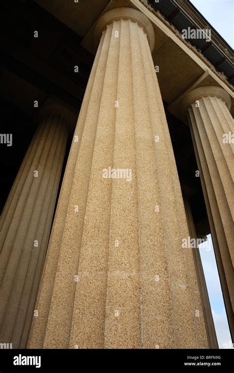 Columns of the Parthenon, Nashville art museum, Tennessee, USA Stock ...