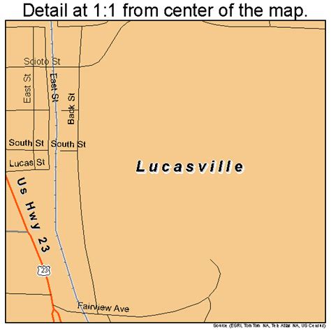 Lucasville Ohio Street Map 3945304