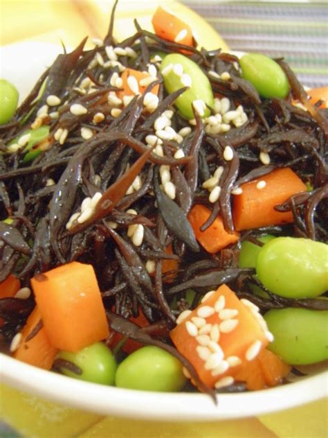 The Modern VEGETARIAN - Recipes: Earth 'N' Ocean Salad (Hijiki Seaweed ...