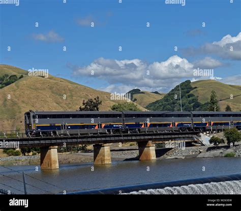 Caltrans Amtrak California train over Alameda Creek, Alameda County ...