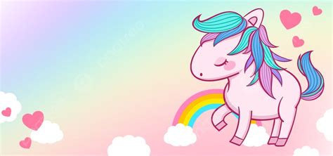 Color Fantasy Love Unicorn Background, Desktop Wallpaper, Pc Wallpaper, Dream Background Image ...