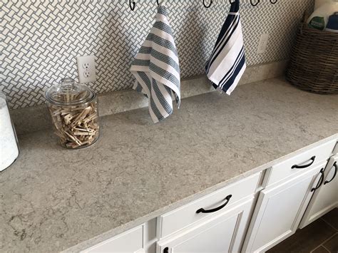 GRAY LAGOON CONCRETE QUARTZ COUNTERTOP | Backsplash kitchen white ...