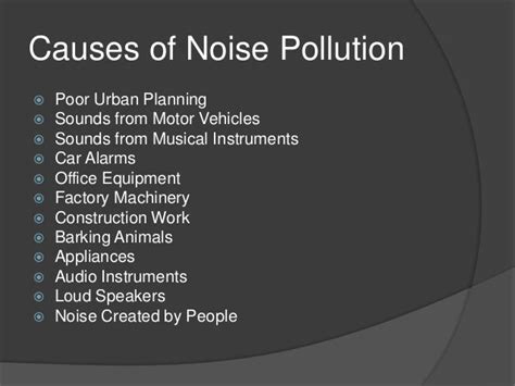 Noise pollution,sources,causes and effects