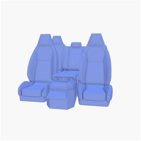 Tesla cybertruck seats 3D - TurboSquid 1636308