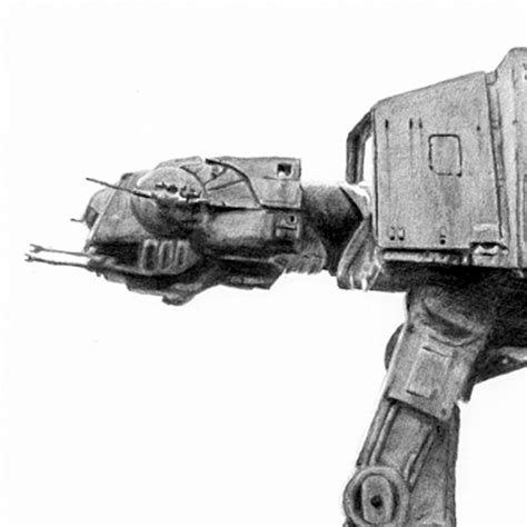 AT-AT WALKER Pencil Drawing - Etsy UK