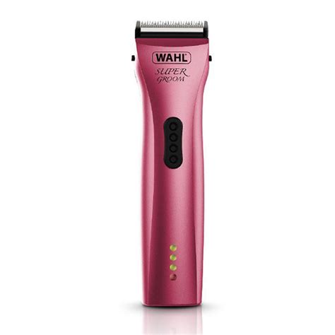 Pet Shop Direct - Wahl SUPER GROOM Professional Cordless Pet Clipper Radiant Pink