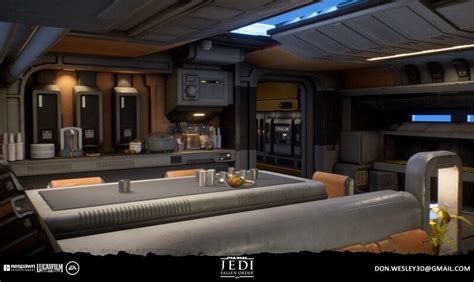 ArtStation - Jedi Fallen Order: Mantis Interior, wesley griffith in ...