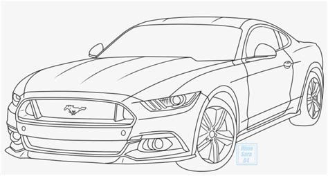 Mustang Car Drawing Image - Drawing Skill