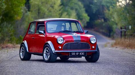 This Classic Mini With Acura V6 Engine Packs 500 HP At The Wheels