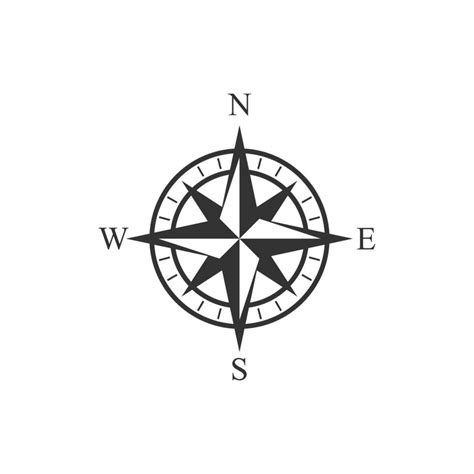 Compass icon. Compass vector illustration. Navigation symbol. Direction ...