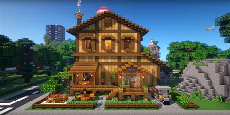 Minecraft Beautiful Wooden House Ideas and Design