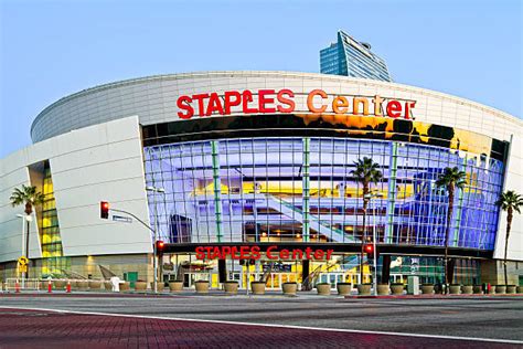 60+ Downtown Los Angeles Staples Center Stock Photos, Pictures ...