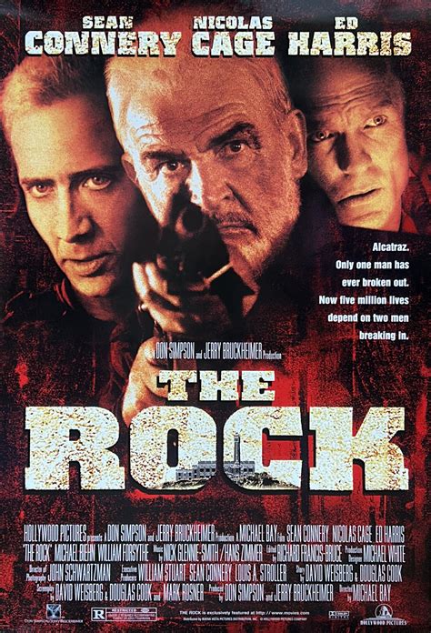 Original The Rock Movie Poster - Michael Bay - Sean Connery