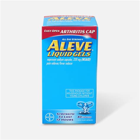 Aleve Arthritis Liquid Gels, Easy Open Cap, 80ct