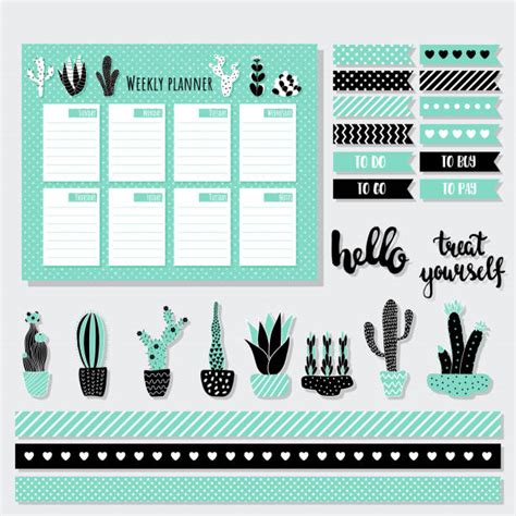 Royalty Free Weekly Planner Clip Art, Vector Images & Illustrations ...