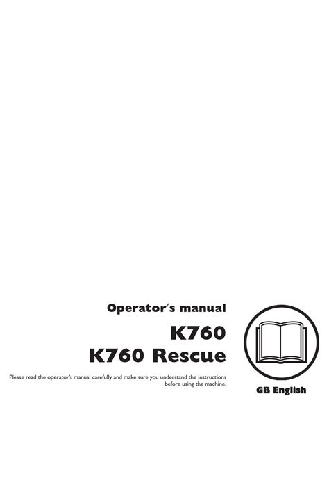 HUSQVARNA K760 OPERATOR'S MANUAL Pdf Download | ManualsLib