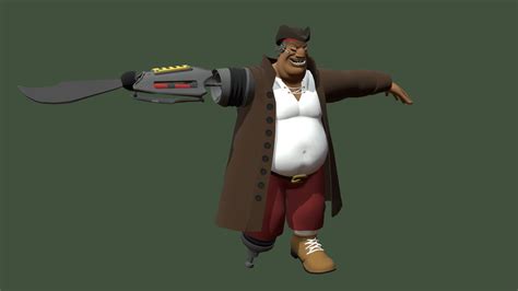 John Silver Treasure Planet - 3D model by Lucca.Keller [cb83231 ...