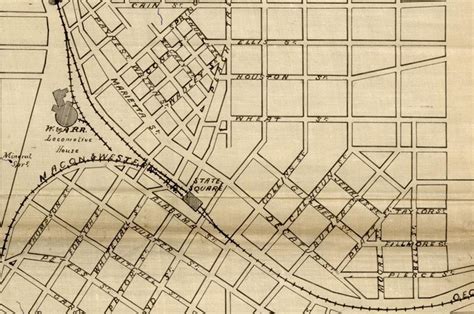 Atlanta, Georgia 1864 Defensive Perimeter Battle Map – Battle Archives