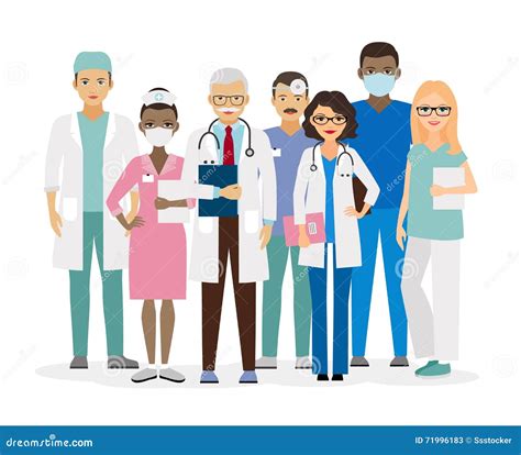 Medical Team Vector Illustration | CartoonDealer.com #71996183