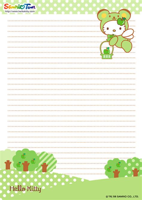 Hello Kitty Printable Letter Stationary | Hello Kitty Forever