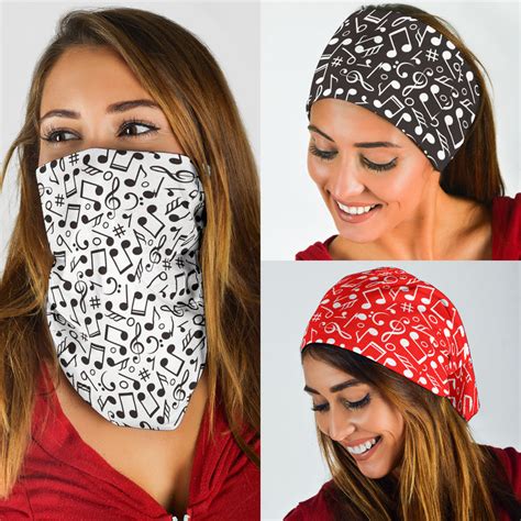 Music Notes Bandana 3-Pack - Artistic Pod