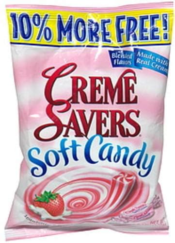 Creme Savers Strawberries & Creme Soft Candy - 6.1 oz, Nutrition ...