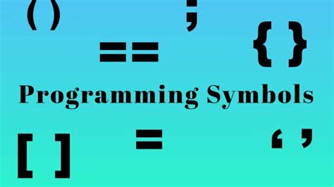 Programming Symbols | Definition of Programming Symbols. - YouTube