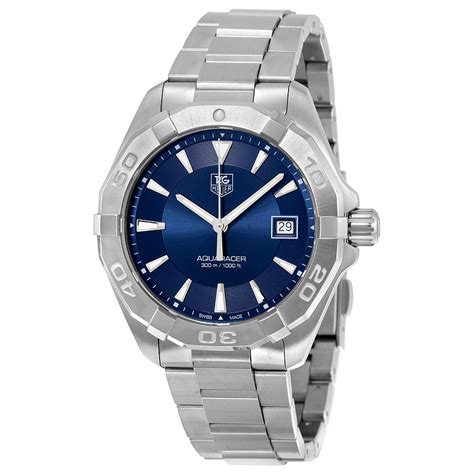 Tag Heuer Aquaracer Blue Sunray Dial Men's Watch WAY1112.BA0928 - Aquaracer - Tag Heuer ...