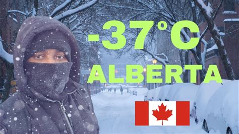 Extreme Cold -37°C Weather in Edmonton Alberta Canada || Canada Limit ...