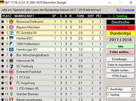 Jloves: Fußball 3 Bundesliga Tabelle 2017