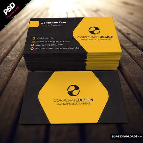 Corporate Construction Business Card - Dope Downloads