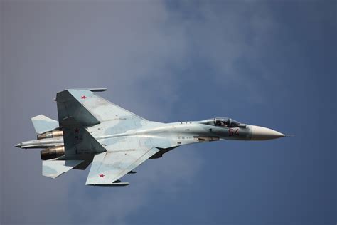 4K Ultra HD Wallpaper of the Sukhoi Su-27 Jet Fighter in Action