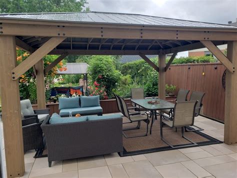 Yardistry gazebo 12×16 , what a great addition to our outdoor oasis ...