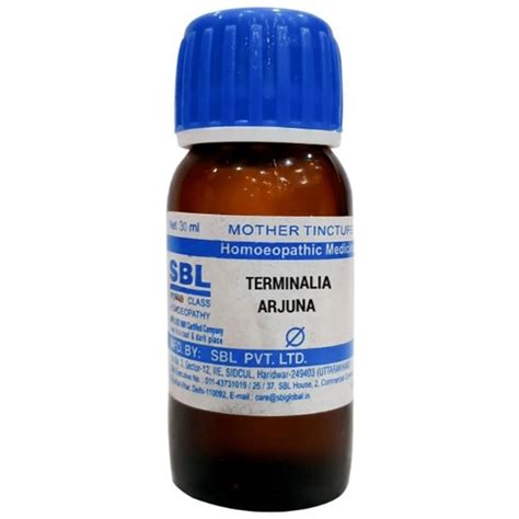 SBL Terminalia arjuna Mother Tincture Q: Uses, Price, Dosage, Side Effects, Substitute, Buy Online