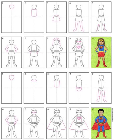 How to Draw a Superhero · Art Projects for Kids