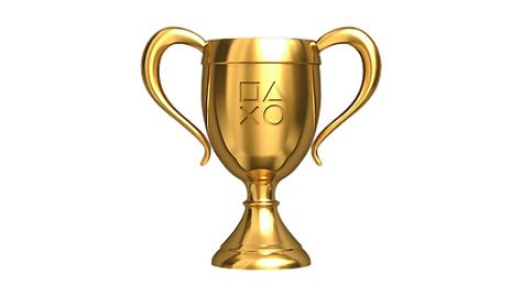 Gold Game Playstation Trophy Freetoedit Ps3 Trophies - Clip Art Library