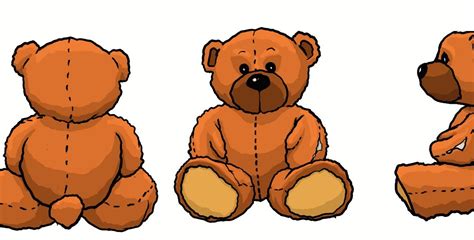 Isaac Orloff Illustration: Teddy Bear Character Turn around