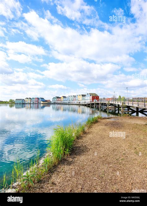 Houten, Netherlands - Traditional dutch houses on canal Stock Photo - Alamy