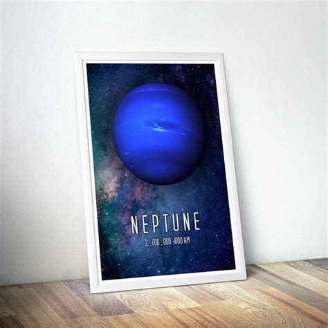 Neptune Poster Astronaut Space Poster Space Nursery Decor | Etsy