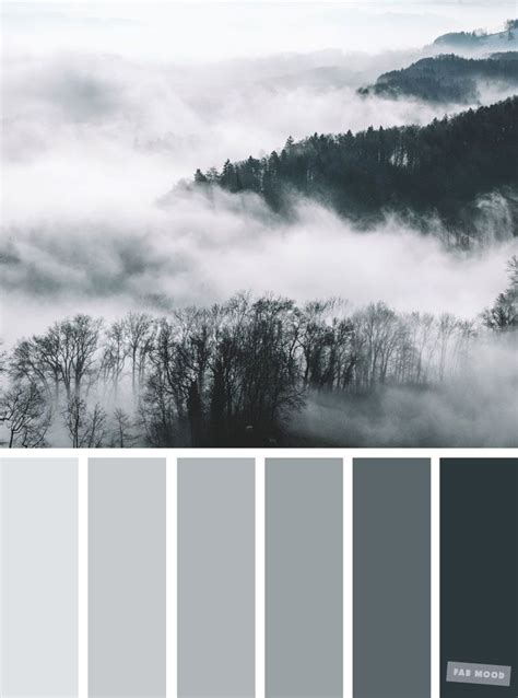 Smokey grey color palette | Shades of gray color, Grey color palette ...