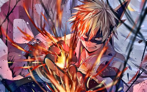 Download wallpapers Katsuki Bakugo, fire, Boku no Hero Academia, manga, My Hero Academia ...