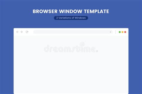 Browser window mockup stock vector. Illustration of browsing - 156146321