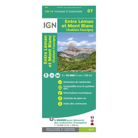 IGN Entre Léman Et Mont-Blanc