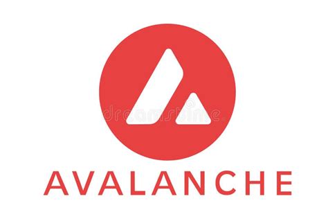 AVALANCHE Vector Logo Text Icon Editorial Photo - Illustration of banner, coins: 227672871