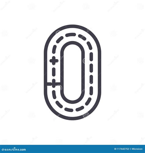 Ring Road Black Icon Concept. Ring Road Flat Vector Symbol, Sign, Illustration. Stock Vector ...