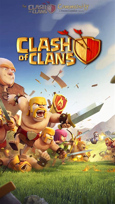 Clash Of Clans Poster Wallpaper for iPhone X, 8, 7, 6 - Free Download on 3Wallpapers