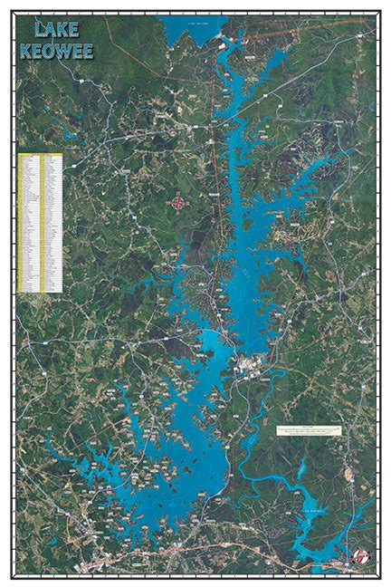 Lake Keowee Subdivision Map #S324 – Kingfisher Maps, Inc.